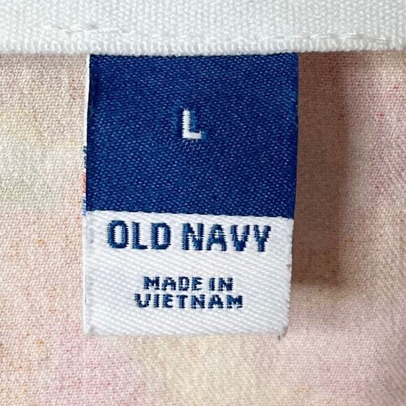 Old Navy Women's Mini Skirt L High-Waisted Pixie Yellow Pink Floral Print Fitted - Picture 3 of 6